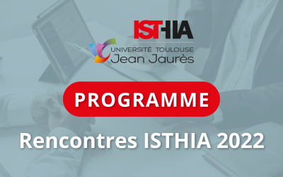 Programme Rencontres ISTHIA 2022